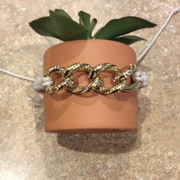String Gold Links Bracelet - Picture 5 of 5
